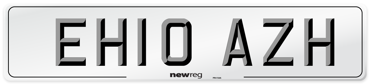 EH10 AZH Number Plate from New Reg